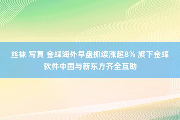 丝袜 写真 金蝶海外早盘抓续涨超8% 旗下金蝶软件中国与新东方齐全互助